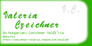 valeria czeichner business card